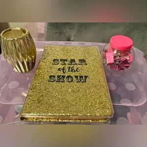 Home or Office Decor Bundle Set - Signs, Holder, Notebook and Clips - Huge Deal!